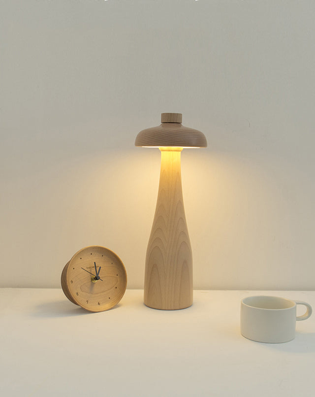 Tall Beech Wood Table Lamp Bundle (3 Lamps Included)