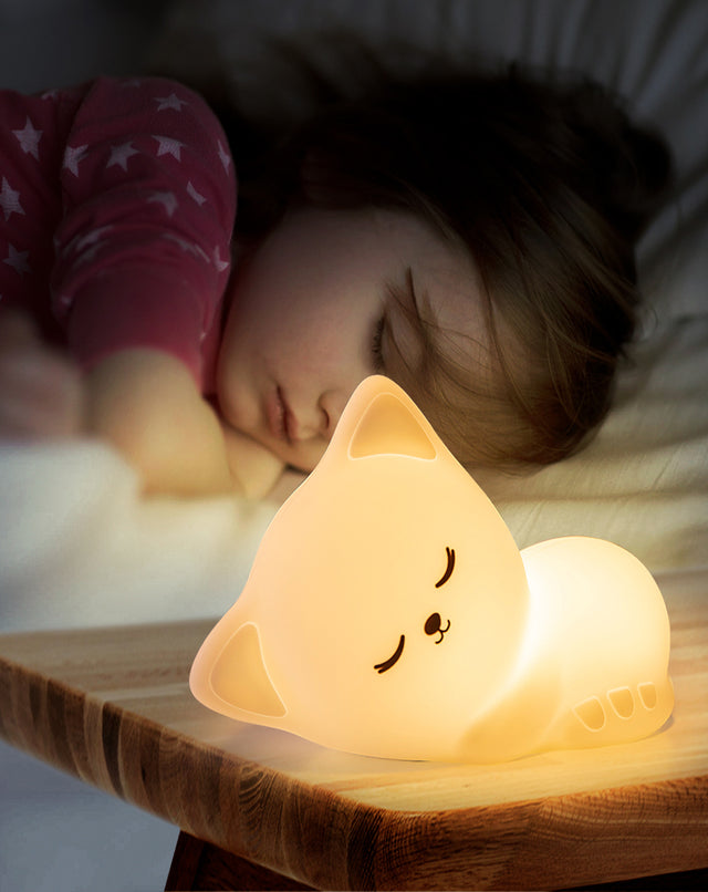 Sleepy Cat Silicone Night Light